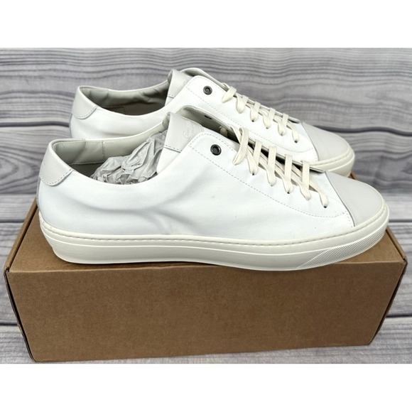 GOOD MAN BRAND LEGACY‎ LO TOP ITALIAN LEATHER SNEAKERS  NATURAL  MEN'S SIZE 15 - Picture 6 of 10